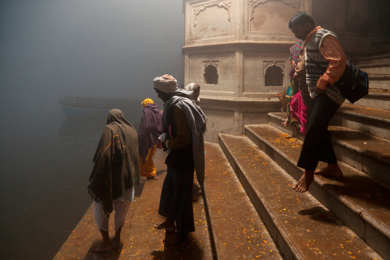 Descending to Yamuna River, The steps leading down to the Yamuna River #7/8
