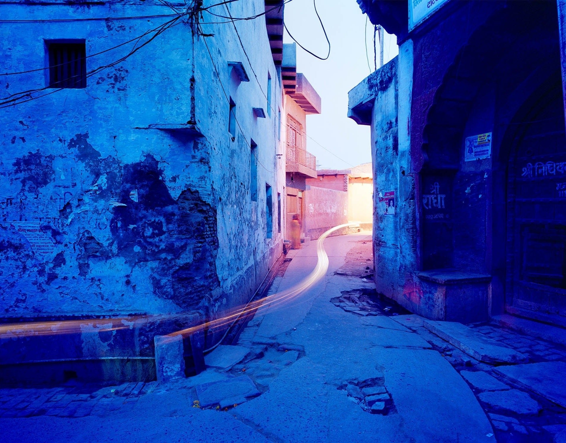BLUE STREET CORNER, INDIA
